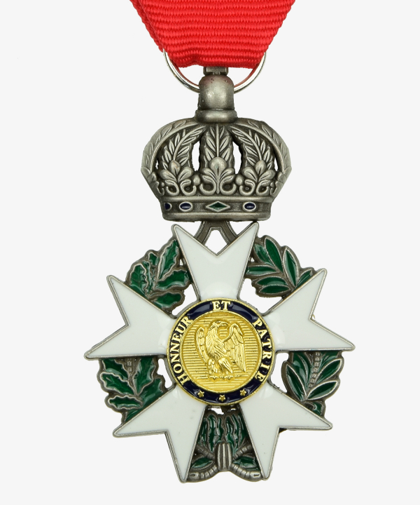 Preview: Frankreich, Königlicher Orden der französischen Ehrenlegion, Antik Silber mit Krone